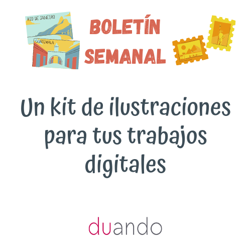 Un kit de ilustraciones para tus trabajos digitales
