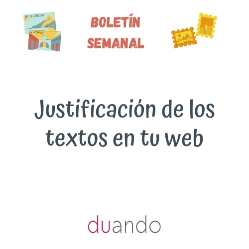 Justificación de los textos en tu web