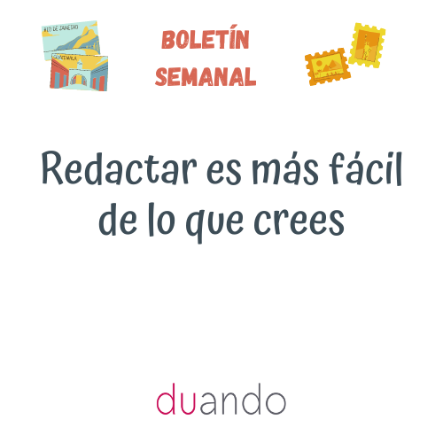 Redactar es más fácil de lo que crees
