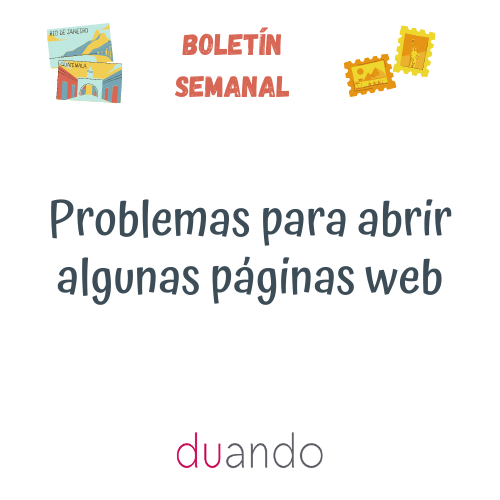 Problemas para abrir algunas páginas web