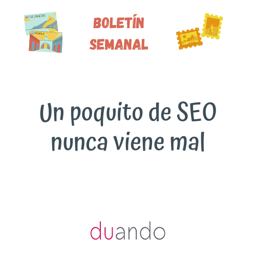 Un poquito de SEO nunca viene mal